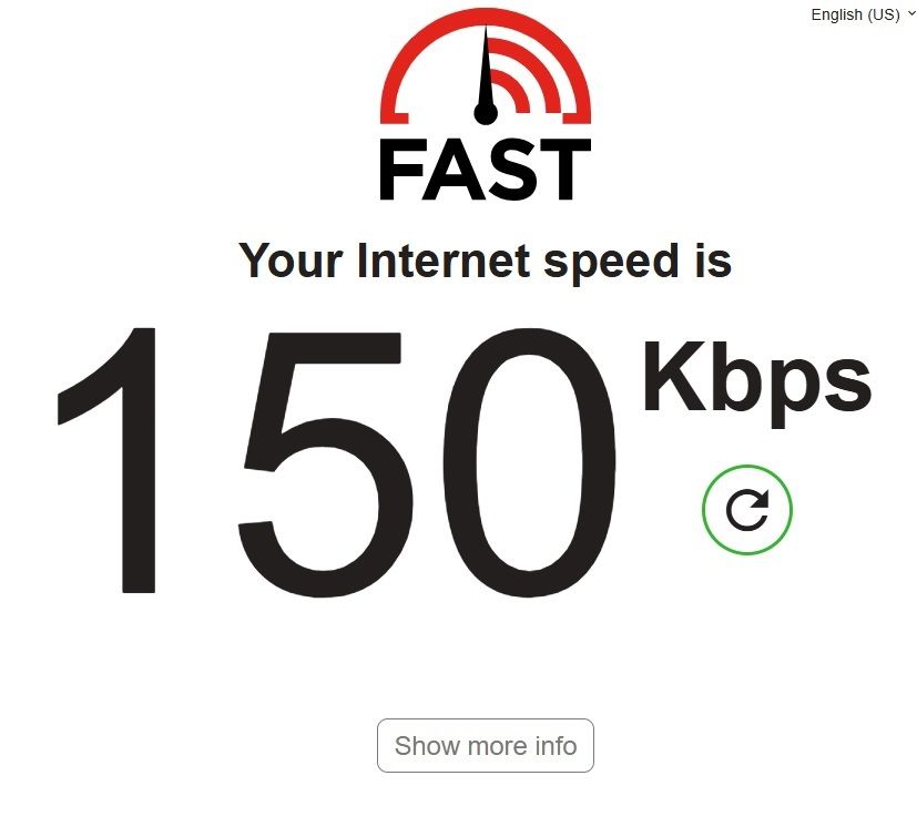 With an internet speed of 150…